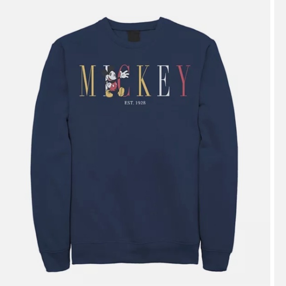 NWOT Mickey Mouse Crewneck Sweatshirt - Picture 1 of 4